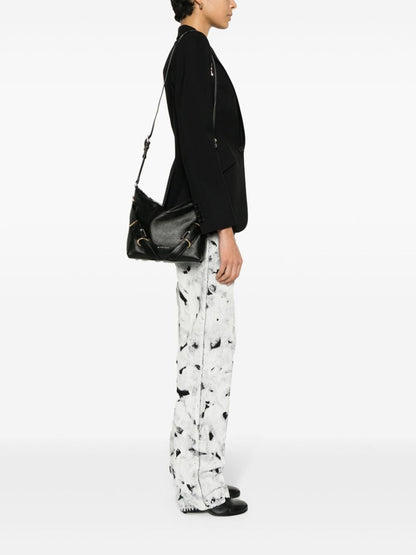 Givenchy Voyou Leather Crossbody Bag Black
