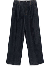Zimmermann Illustration High-Rise Straight-Leg Jeans Blue