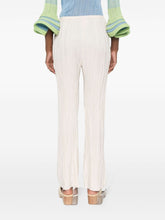 Forte Forte High-Waisted Pleated Crepe Straight-Leg Trousers Ivory