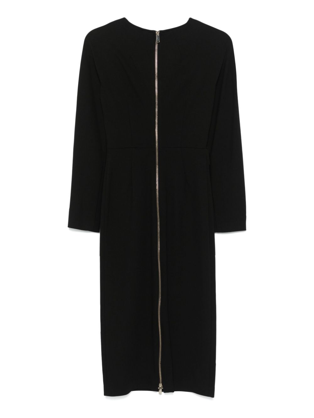 Semicouture Nina Long Pencil Midi Dress Black