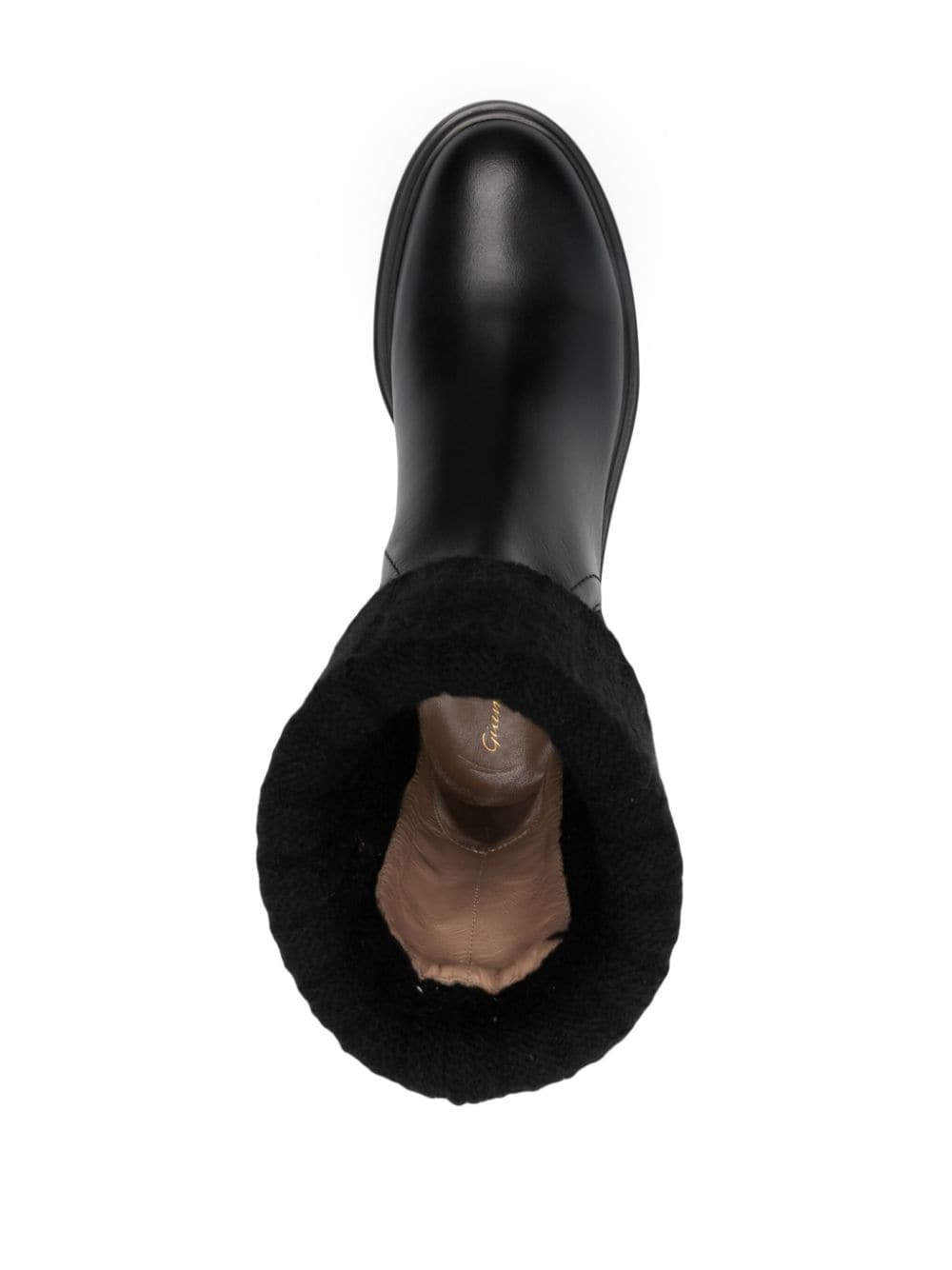 Gianvito Rossi Chelsea Leather Boots Black Black