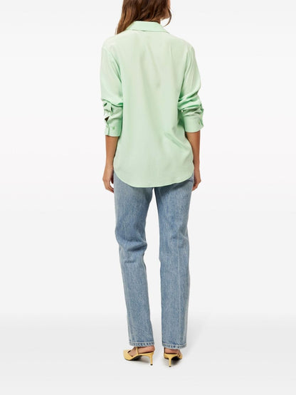 Equipment Classic Silk Shirt Green