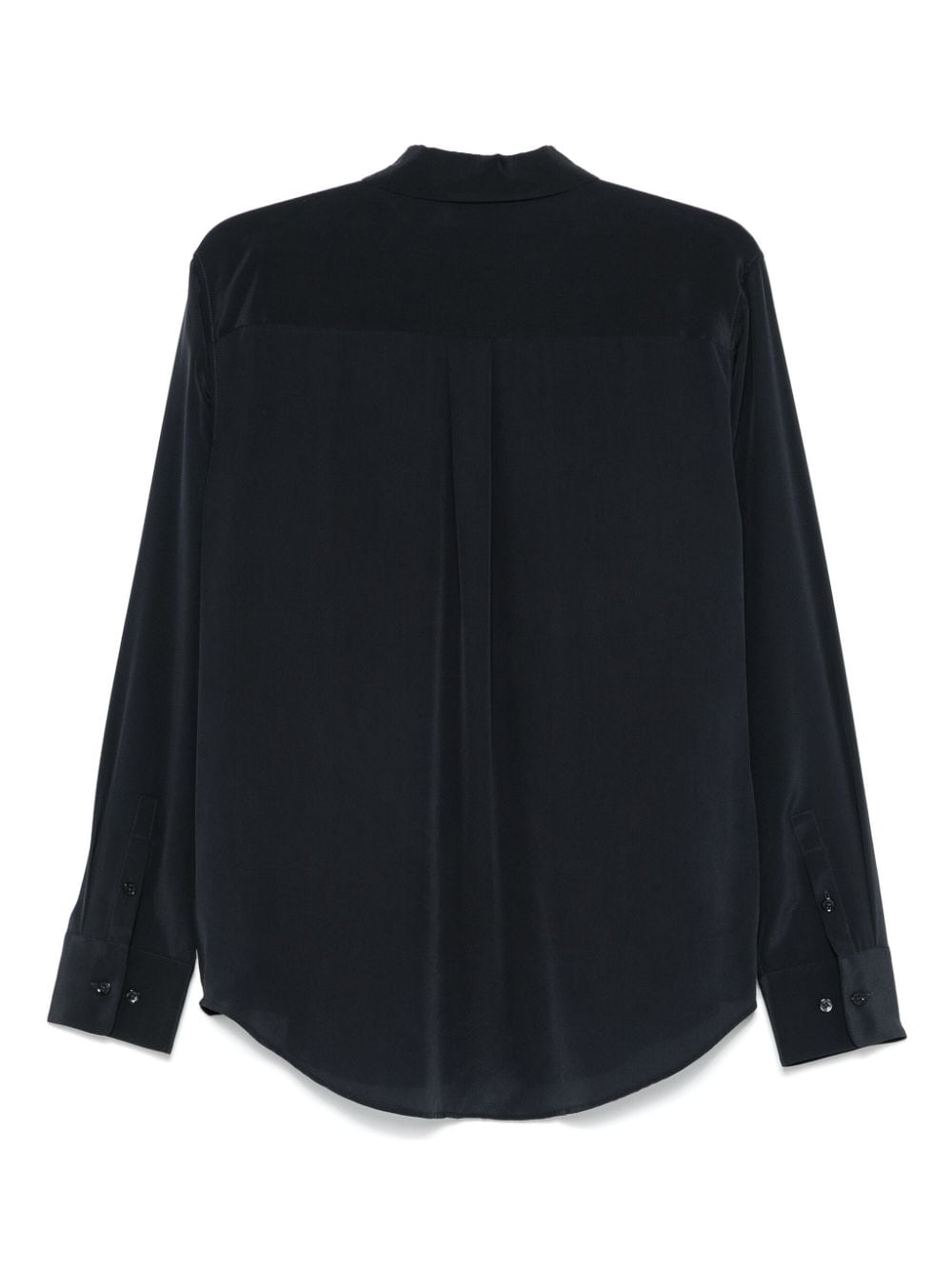 Equipment Signature Slim-Fit Silk Shirt Blue