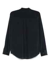 Equipment Signature Slim-Fit Silk Shirt Blue