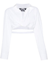 JACQUEMUS Cropped Bahia Shirts White