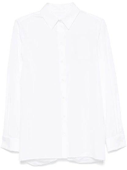 Givenchy Cotton Poplin Open Back Shirt White