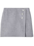 Tory Burch Wool mini skirt Gray