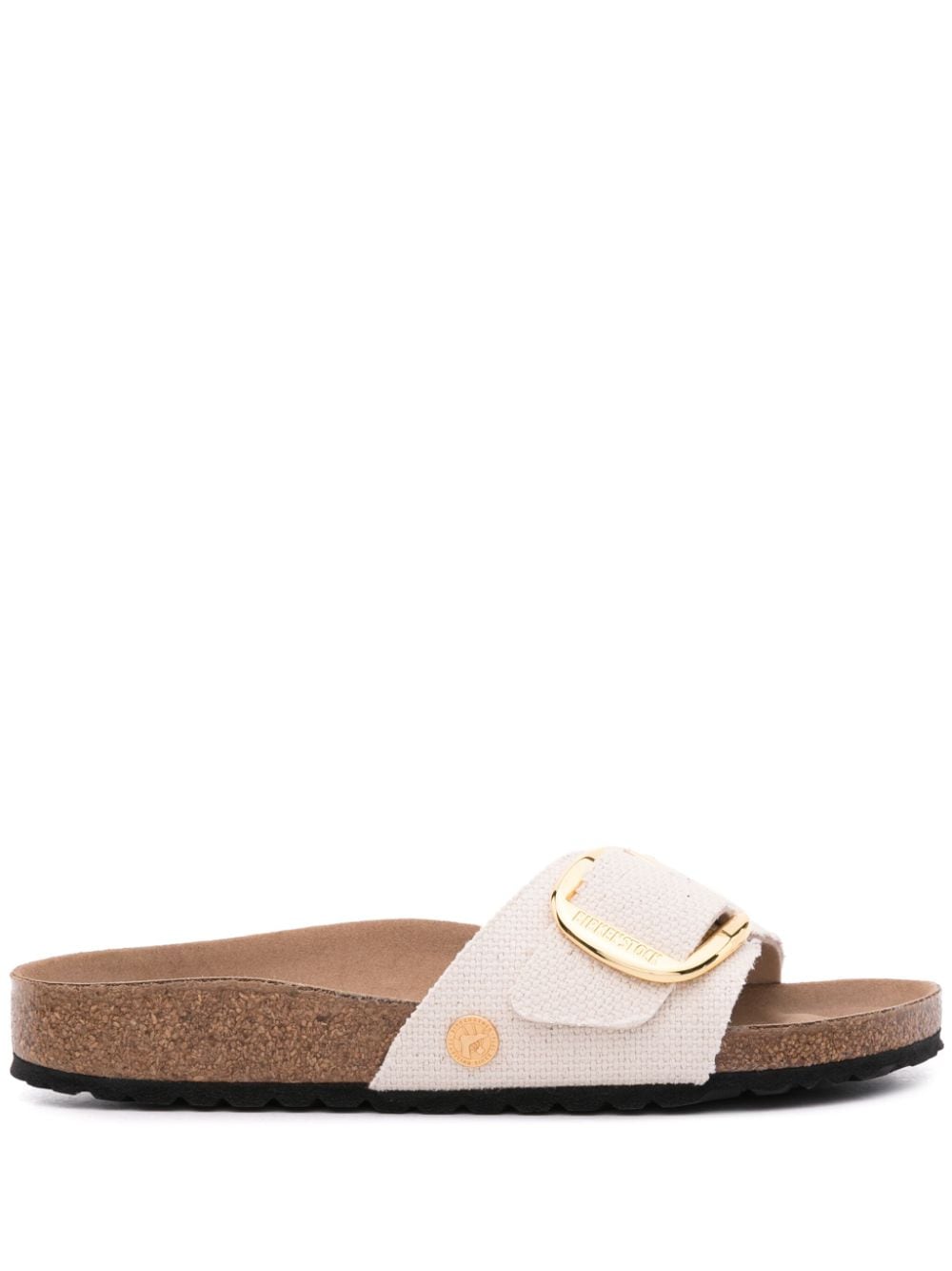 Birkenstock Madrid Big Buckle Canvas Sandals Grey