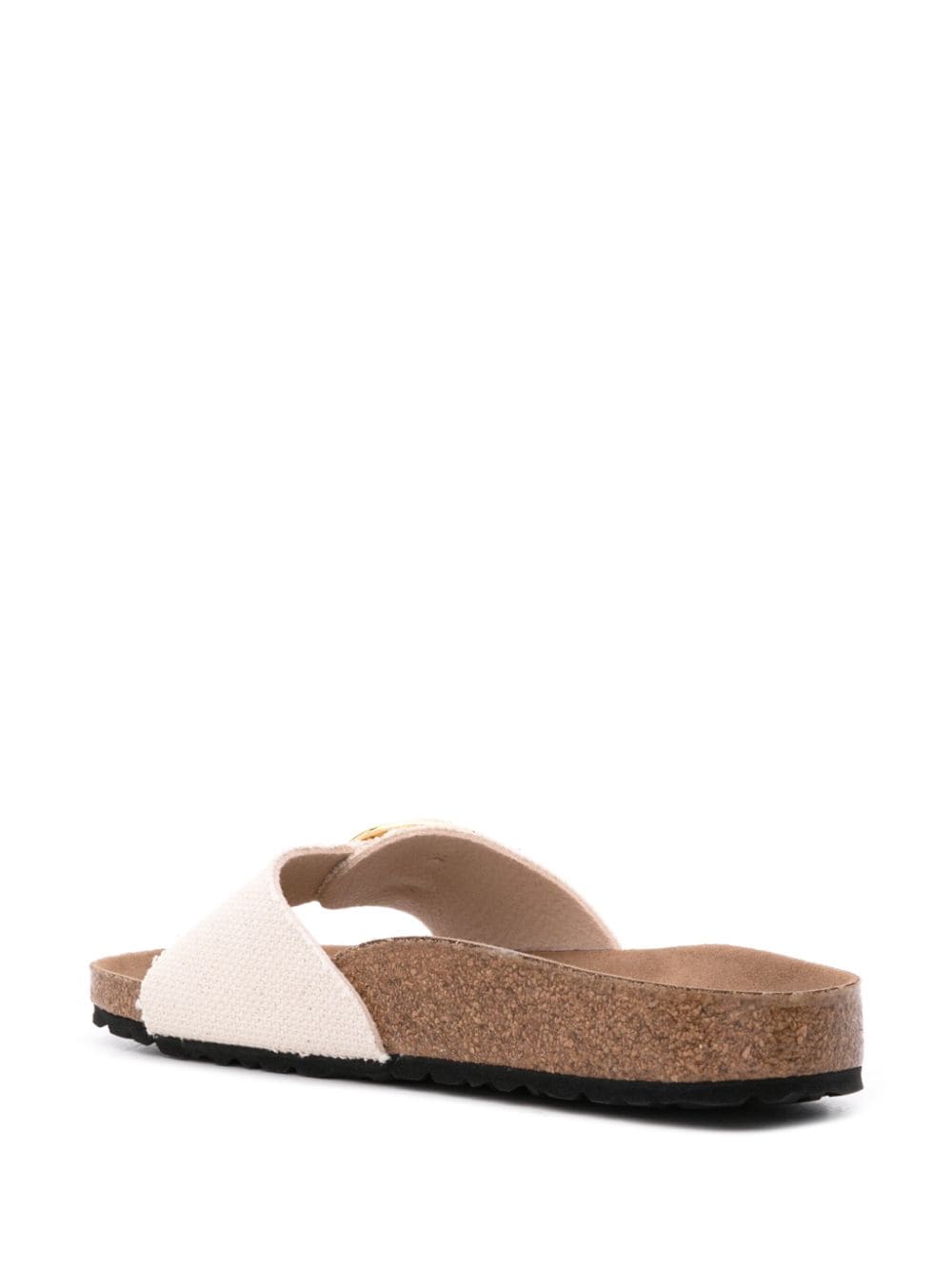 Birkenstock Madrid Big Buckle Canvas Sandals Grey