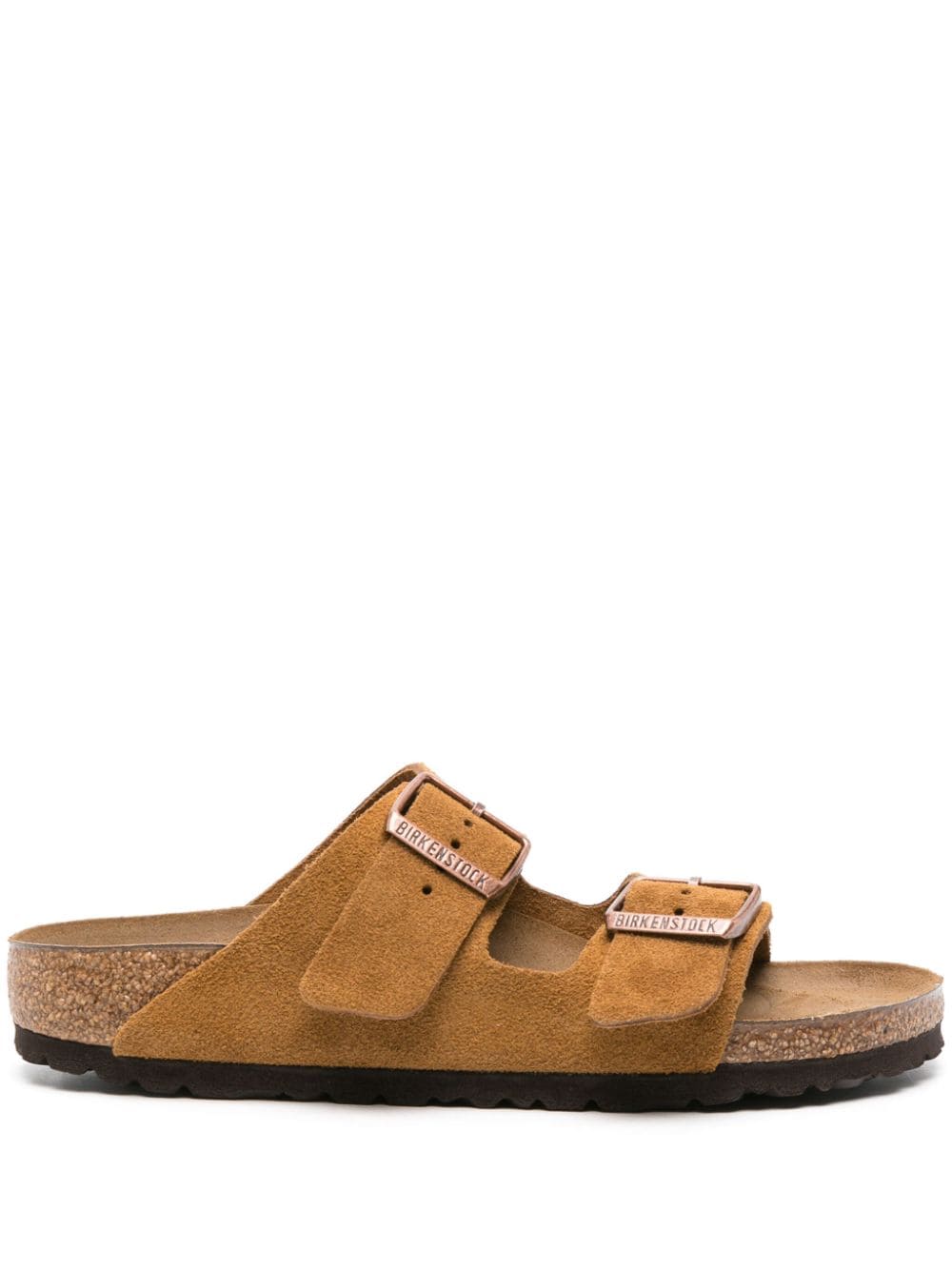 Birkenstock Arizona Suede Double-Strap Sandals Leather Brown