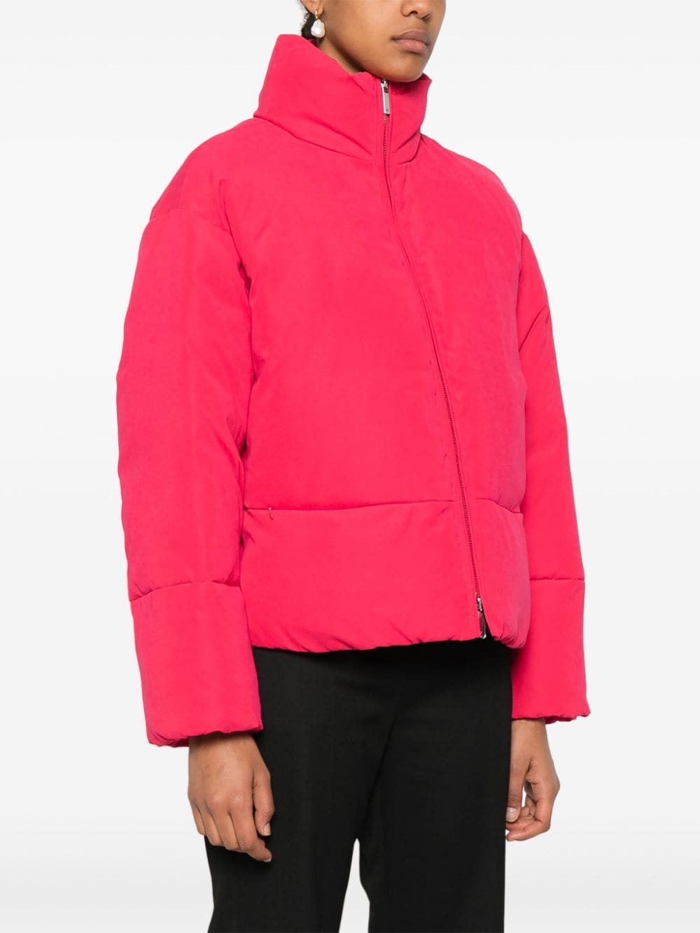 Poppy Red Puffer Coat