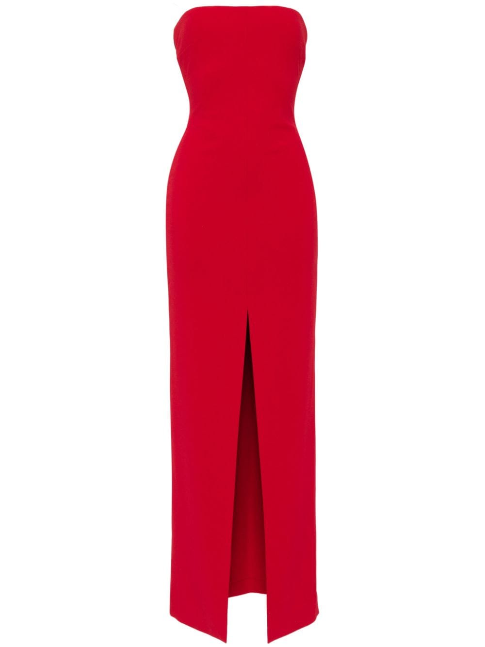 Solace London Strapless Stretch Maxi Dress Red