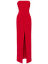 Solace London Strapless Stretch Maxi Dress Red