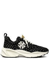 Tory Burch good luck studded trainers Black