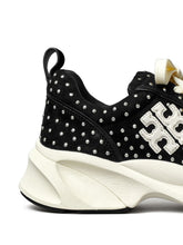 Tory Burch good luck studded trainers Black