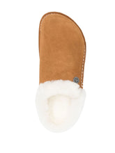 Birkenstock Zermatt Shearling-Lined Suede Slippers Leather Brown