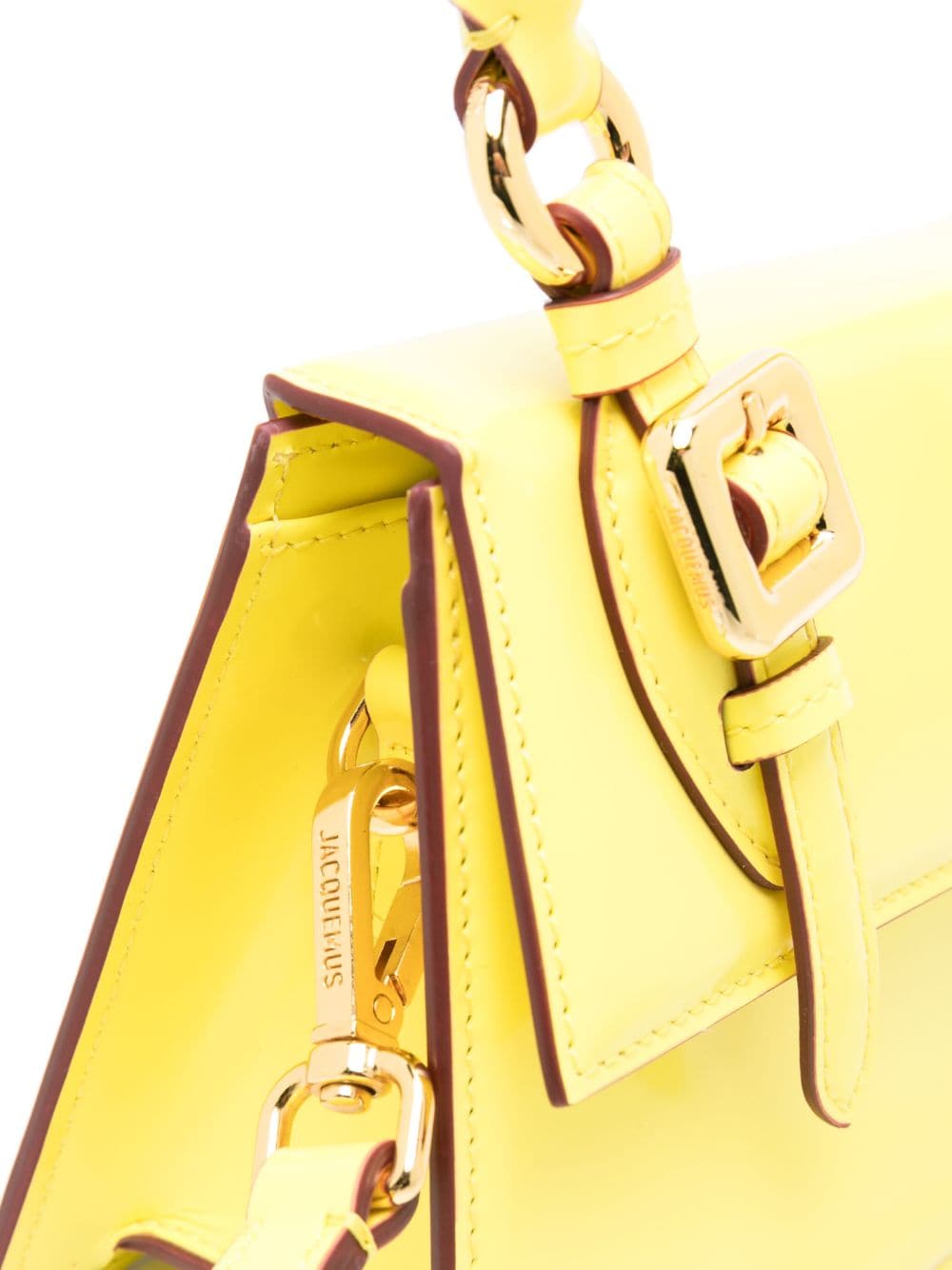 JACQUEMUS Le Chiquito Moyen Boucle Handbag Yellow