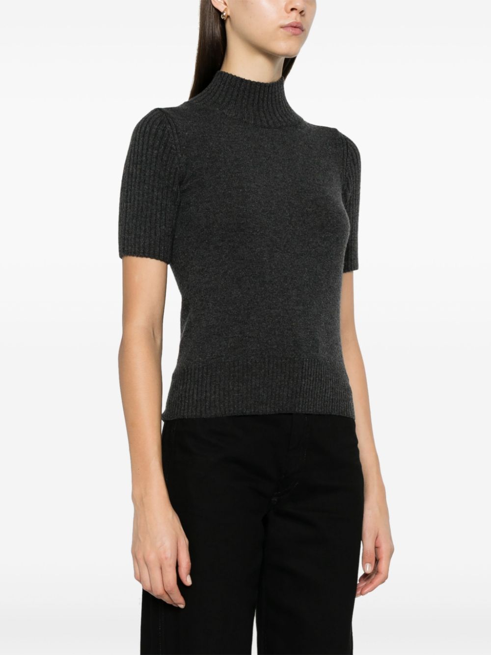 Cashmere High Neck Sweater