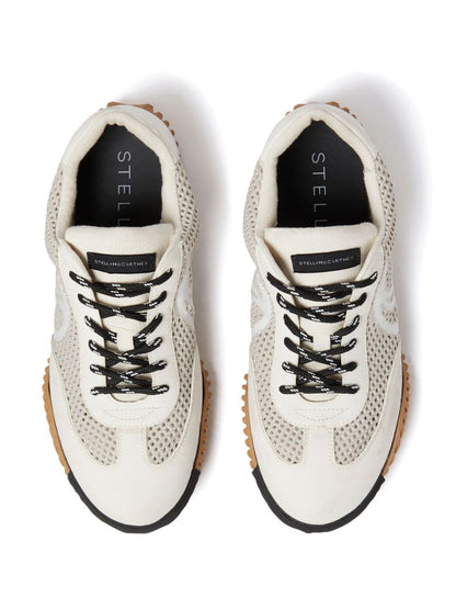 Stella McCartney S-Wave Sport Recycled Mesh Sneakers Grey