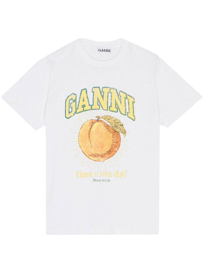 Ganni Basic Peach T-Shirt