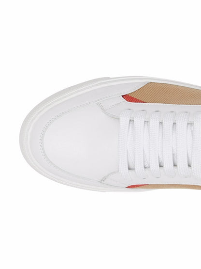 Burberry House Check Low-Top Sneakers White