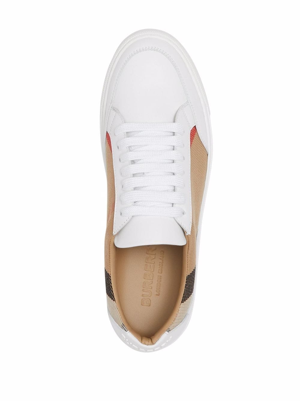 Burberry House Check Low-Top Sneakers White