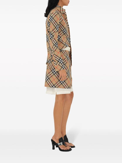 Burberry Check Cotton Shirt Beige