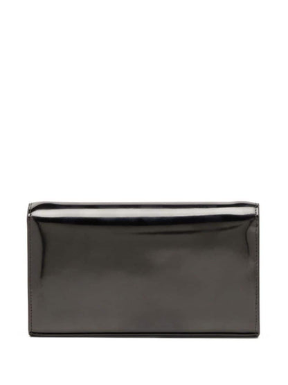 Diesel 1DR Leather Wallet Clutch Bag Black