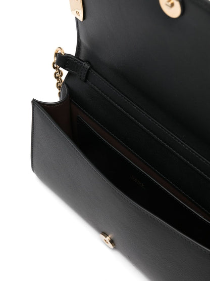 Chloé Logo Iconic Crossbody Bag Black