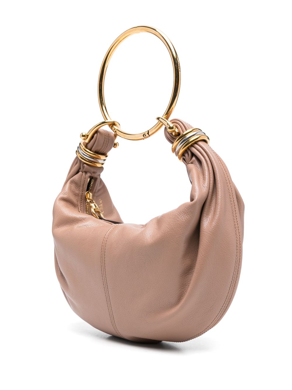 Chloè Small Bracelet Calfskin Hobo Bag Lilac