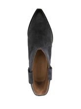 Isabel Marant Dewina Suede Pointed-Toe Ankle Boots Black
