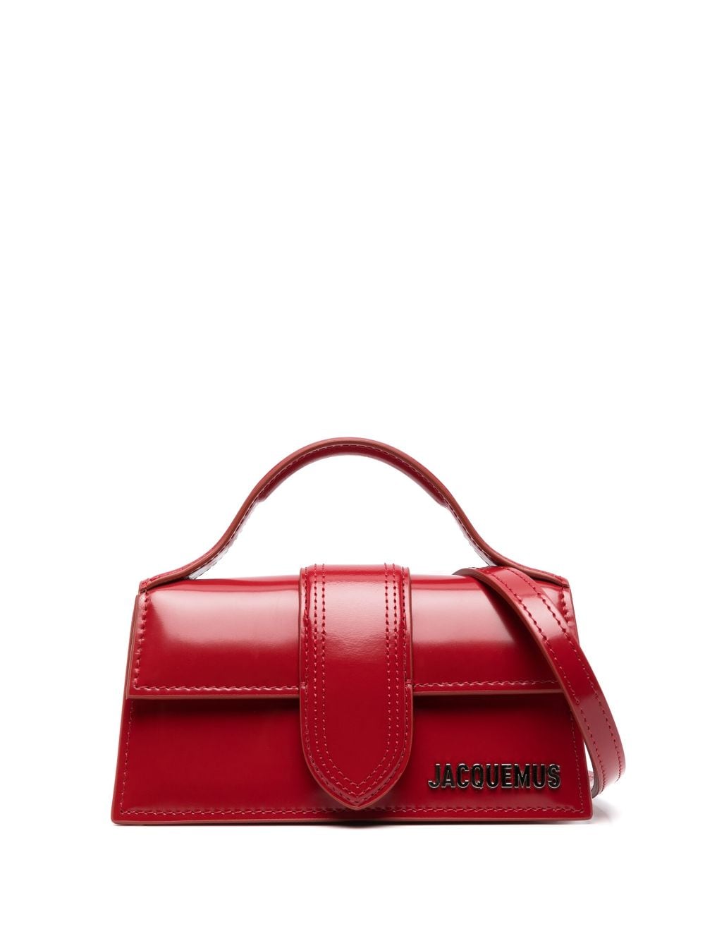 JACQUEMUS The Bambino Leather Handbag Red