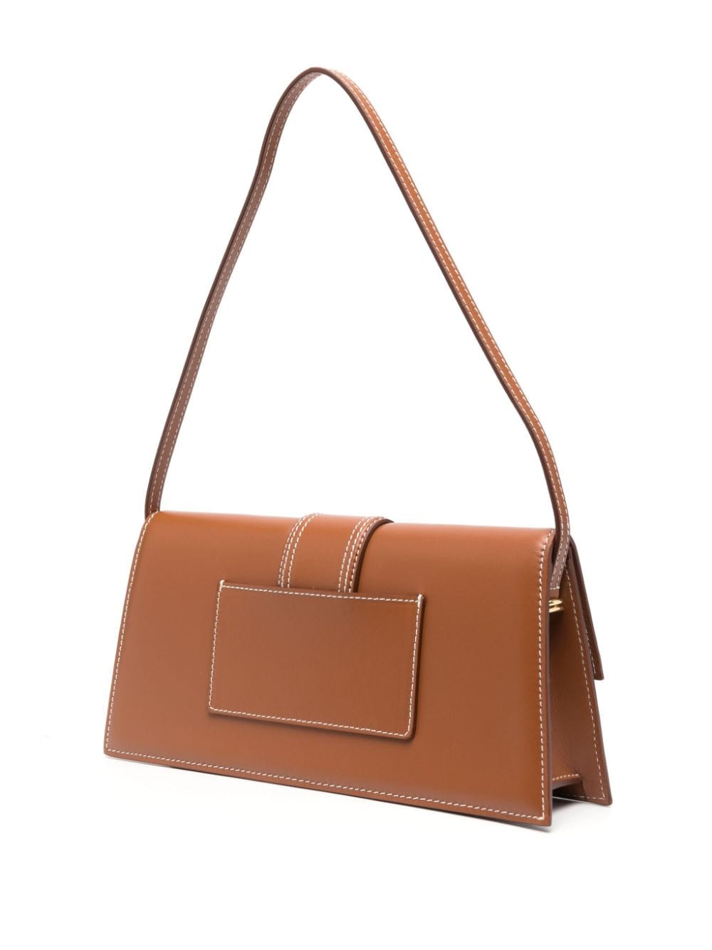 JACQUEMUS The Bambino Long Leather shoulder Bag Brown