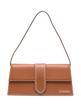 JACQUEMUS The Bambino Long Leather shoulder Bag Brown