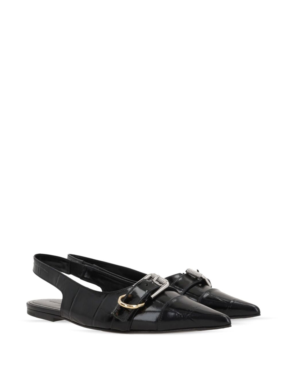 Givenchy Voyou Slingback Ballets Black