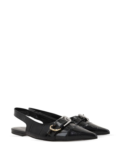 Givenchy Voyou Slingback Ballets Black