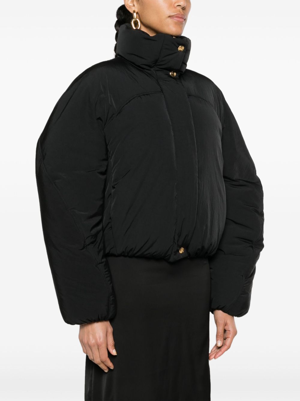 Jacquemus La Doudoune Courte Caraco down jacket Black