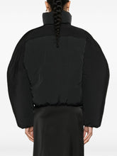 JACQUEMUS Cropped Down Puffer Jacket Black