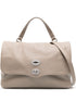 Zanellato Medium Daily Grained Calf Leather Tote Bag Grey