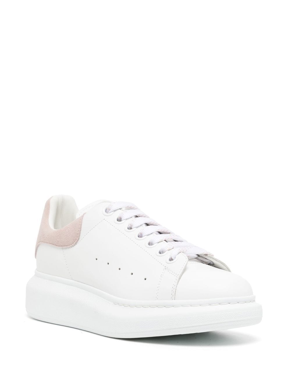 Alexander McQueen Oversized Leather Sneakers Pink