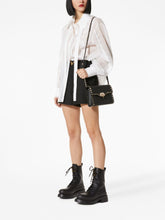 Valentino Garavani Rockstud Small Black Leather Shoulder Bag Black