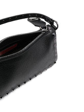 Valentino Garavani Rockstud Small Black Leather Shoulder Bag Black