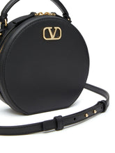 Valentino Garavani VLogo Signature Mini Leather Clutch Bag Black
