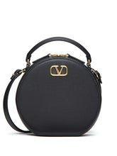 Valentino Garavani VLogo Signature Mini Leather Clutch Bag Black