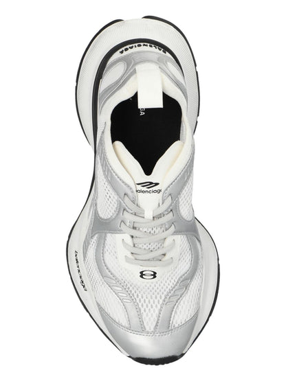 Balenciaga Circuit Paneled Mesh Chunky Sneakers White