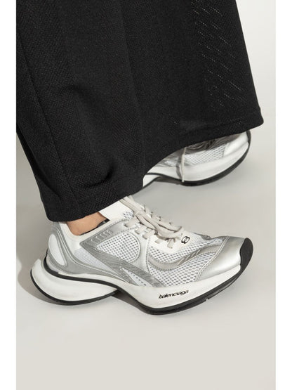 Balenciaga Circuit Paneled Mesh Chunky Sneakers White