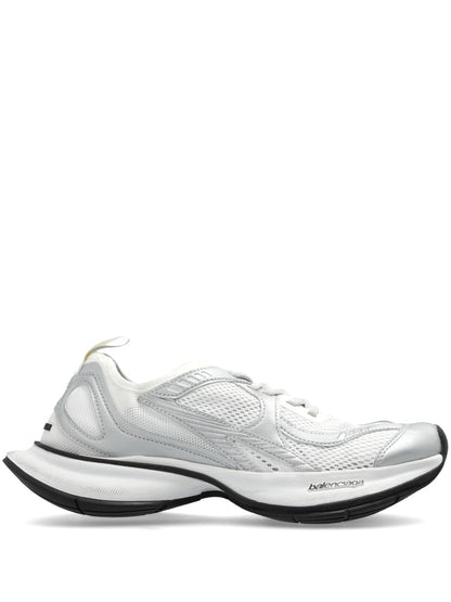 Balenciaga Circuit Paneled Mesh Chunky Sneakers White