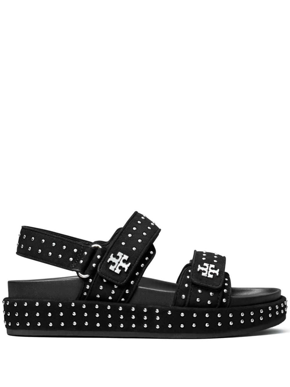 Tory Burch Kira studded suede platform sandals black