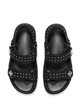 Tory Burch Kira studded suede platform sandals black