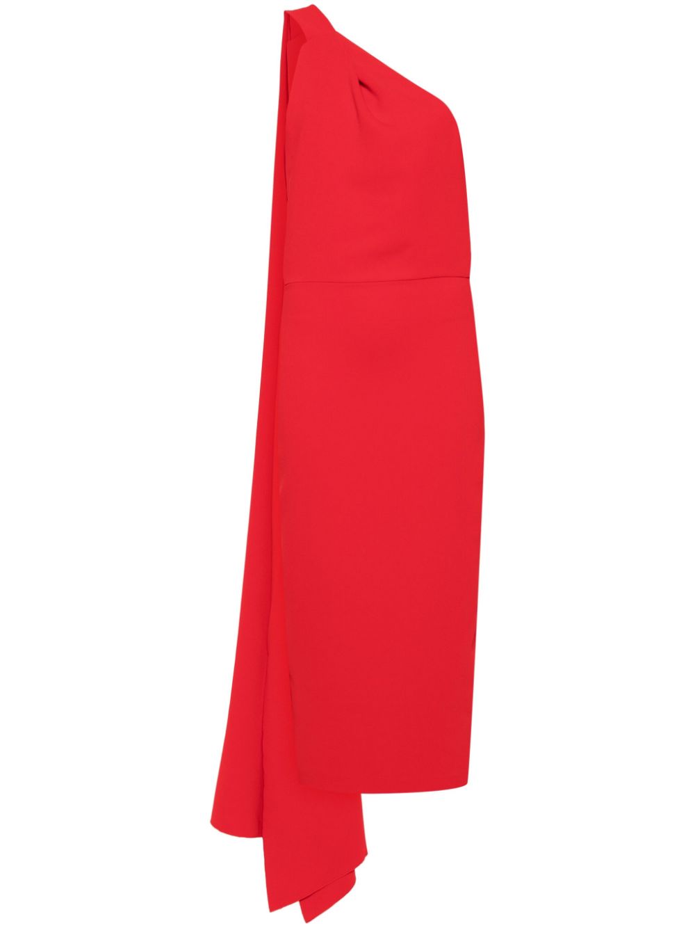 Solace London Samira Midi Dress Red